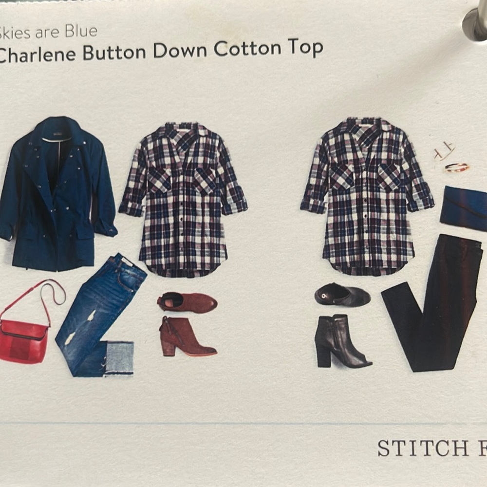 Stitch fix Skies are Blue button down top